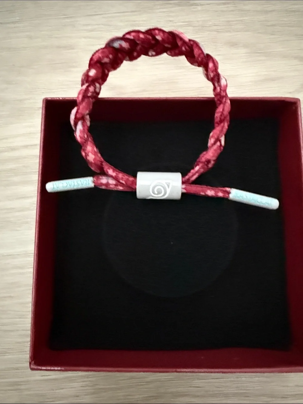 Naruto Sakura Red Braided Bracelet for Kids